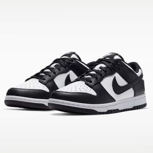Nike Black and White Dunks Low Top Sneakers